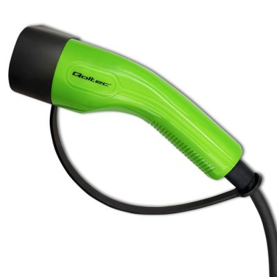 5. Qoltec Mobile charger for electric cars EV with regulation 2 in 1 Type 2 | 11kW | CEE 5 PIN | LCD | 3 phases | Portable | Wallbox | 5m