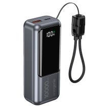 GEMBIRD POWERBANK 10000mAh, LCD DISPLAY, 20W FAST CHARGING, GRAY