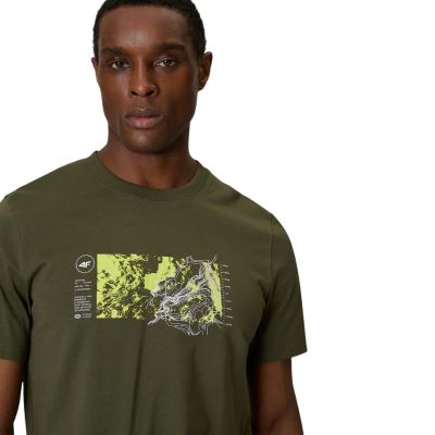 4. Men's T-shirt 4F M2823 khaki 4FWSS26TTSHM2823 43S