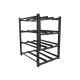 Battery rack for UPS Lanberg OR01-830650-304-BK, 830x650, 3 rows, 4 levels, 12 shelves, black