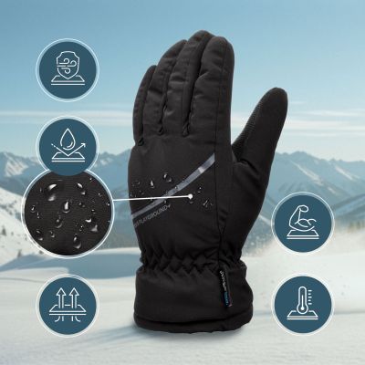 9. Meteor Hiemis XXS black winter gloves