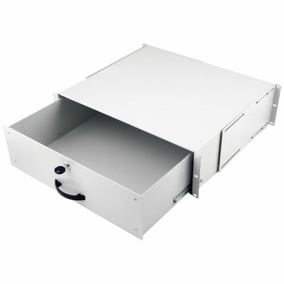 19" drawer equipment for 3U server cabinets, lockable (EZD-3-G)