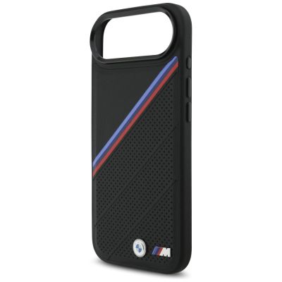 6. BMW M Tricolor Metal Logo MagSafe Case for iPhone 17 Air - Black