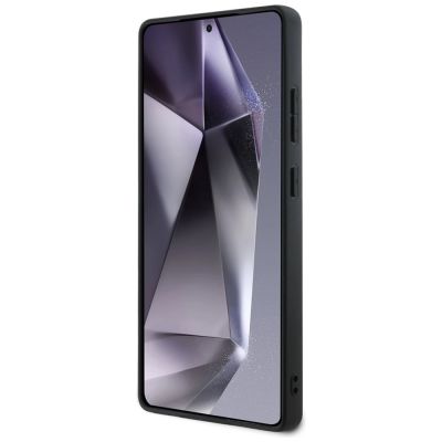 5. Guess Leather 4G Flowers Print Metal Classic Logo MagSafe Case for Samsung Galaxy S25 Ultra - Pink