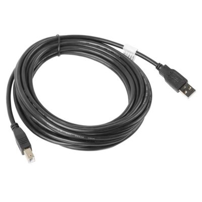 Lanberg CA-USBA-10CC-0050-BK cable (USB 2.0 M - USB 2.0 type BM; 5m; black)