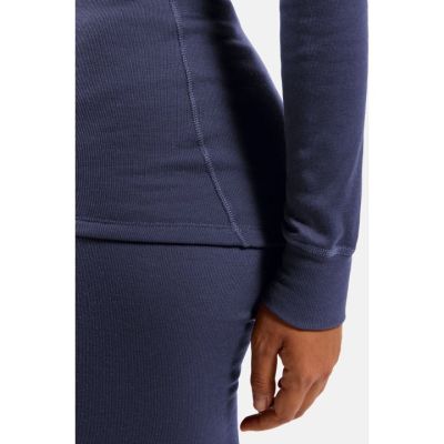 4. Odlo BL TOP turtle neck long sleeve thermal underwear l/s ACTIVE WARM size S Blue