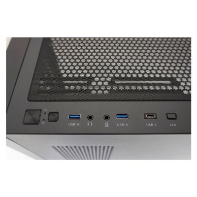 12. LC-Power Gaming 804B - Midi Tower - PC case - ATX - micro ATX - Mini-ITX - Metal - Plastic - Tempered glass - 16 cm