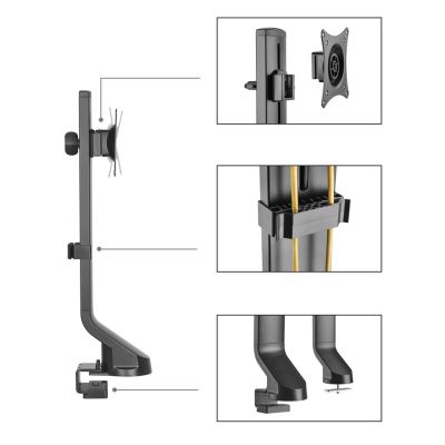 7. Maclean MC-853 Desk Monitor Mount (desk-mounted; 17"–32"; max. 8 kg)
