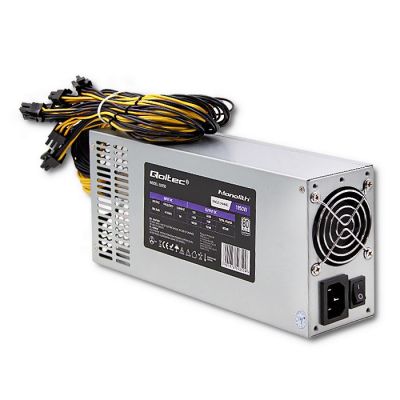 QOLTEC PCI-E 1850W POWER SUPPLY | 80 PLUS PLATINUM | GAMING MINER