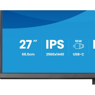 8. iiyama ProLite XB2797QSNPH-B1 27IN IPS LCD 4MS 2560X1440 350CD/M2 HDMI/DP/USB 2 computer monitor 68.6 cm (27") 2560 x 1440 px Quad HD Black