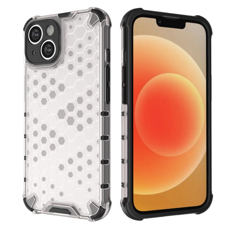 18. Honeycomb case for iPhone 14 Plus armored hybrid cover blue