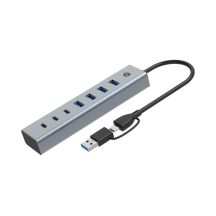 Conceptronic HUBBIES20G Hubs and Hubs USB 3.2 Gen 1 (3.1 Gen 1) Type-C 5000 Mbit/s Gray