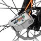 3. Rockbros LBAYG8308 Bike Lock with Alarm and Disc Lock - Orange
