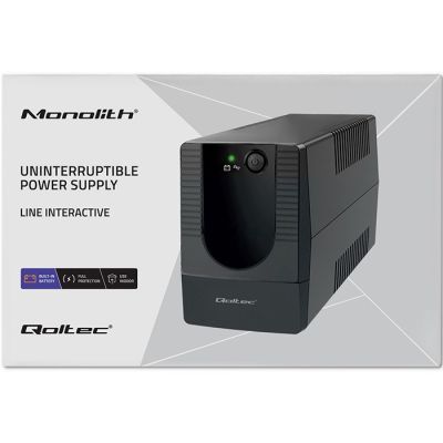 20. QOLTEC UPS LINE INTERACTIVE | MONOLITH | 850VA | 480W