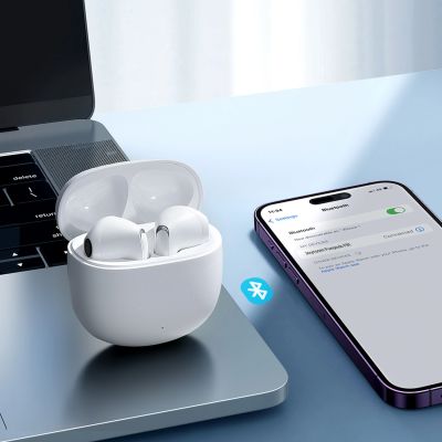10. Joyroom JR-FB1 Funpods Bluetooth 6.0 In-Ear TWS Wireless Headphones - White