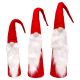 11. SET OF RED DECORATIVE SANTA CLAUS 60, 70, 80 CM