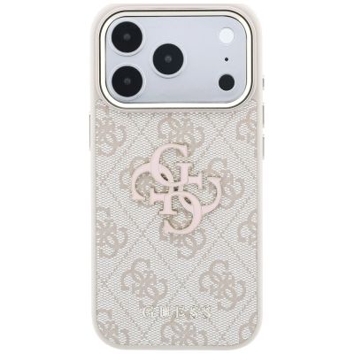 3. Guess 4G & Big Resin Logo Case for iPhone 17 Pro / 18 Pro - Pink
