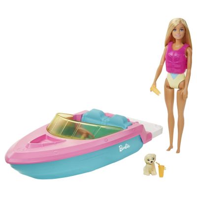 Barbie Motorboat + Doll GRG30 MATTEL