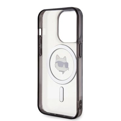 13. Karl Lagerfeld IML Choupette's Head MagSafe case for iPhone 15 Pro - transparent