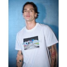 Men's regular printed T-shirt 4F 4FRSS26TTSHM3658-10S
