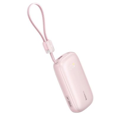 3. Baseus EnerFill FC21 Qpow 3 Ultra 20000mAh 22.5W Powerbank with Display and Cable Included - Pink