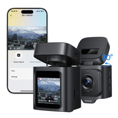 2. Baseus PrimeTrip VD1 Pro 4K Car Dash Cam - Black