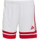 2. adidas Squadra 25 women's shorts white and red JJ0020
