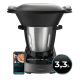 3. Cecotec 04341 Food Processor 1600 W 3.3 L Black, Stainless Steel Built-in Scales