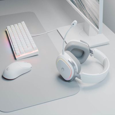 7. Rampage RETSU Headphones Wireless On-Ear BT 2.4G RGB White