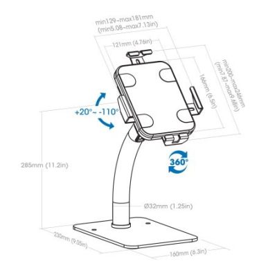 6. Manhattan 406352 Tablet/UMPC Holder White