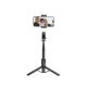 2. Tech-Protect L05S Bluetooth Selfie Stick with Tripod up to 105cm with LED Light - Black