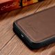 8. iCarer Leather Oil Wax Genuine Leather Case for iPhone 14 Plus (MagSafe Compatible) Brown (WMI14220719-BN)