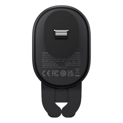 5. Baseus car holder with built-in 15W inductive charger for air vent black