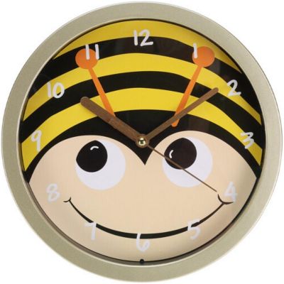 KIDS ANIMAL WALL CLOCK 20 CM BEE