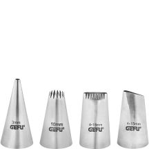 GEFU 13761 Stainless Steel Cookie Decorating Tool Set
