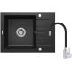 Granite sink with tap, 1-bowl, with drainer ZQZC211A 5907650835516