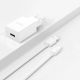 4. Dudao A4EU USB-A 2.1A wall charger - white + USB-A - USB-C cable