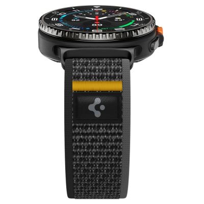 5. Spigen Athlex Air Strap for Samsung Galaxy Watch 40/44/46mm - Black and Yellow