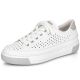 27. Rieker W RKR642 openwork leather shoes white