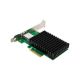 2. LevelOne GB PCIe4x 1xRJ45 10Gbps Network Card Green