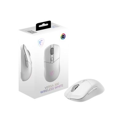 5. MSI Versa 300 Wireless Gaming Mouse Right Side RF Wireless + Bluetooth + USB Type-C Optical 8000 DPI