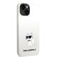 4. Karl Lagerfeld Silicone Choupette case for iPhone 14 Plus - white