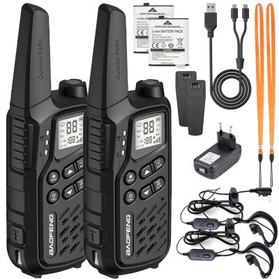 13. Baofeng BF-T25E walkie-talkie black, 2 pieces