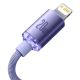 7. Baseus CAJY000205 Lightning - USB-C PD cable 20W 480Mb/s 1.2m - purple
