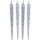 12. Iridescent Icicles Hanging Decoration 22 cm 4 PCS
