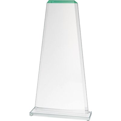 6. Glass trophy with a broken base