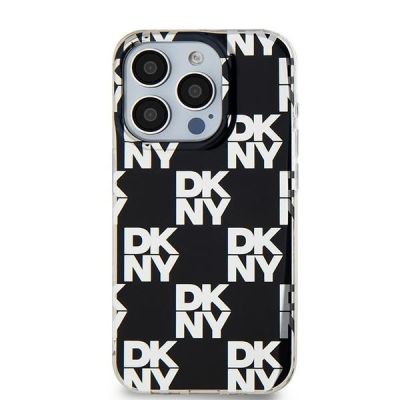 3. DKNY IML Checkered Mono Pattern case for iPhone 15 Pro Max - black