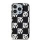 3. DKNY IML Checkered Mono Pattern case for iPhone 15 Pro Max - black