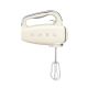 15. Smeg HMF01CREU hand mixer in cream with a retro 1950s style.
