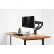 6. Double desk arm (clamp) 2xLCD max. 32" max. 2x9kg tilt and swivel black